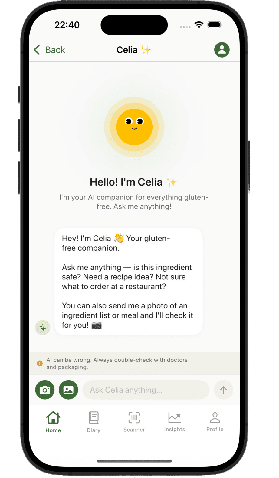 Celia AI chat